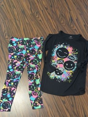 ⭐️ 5/ $25 Justice Black Pajama Set 18/20